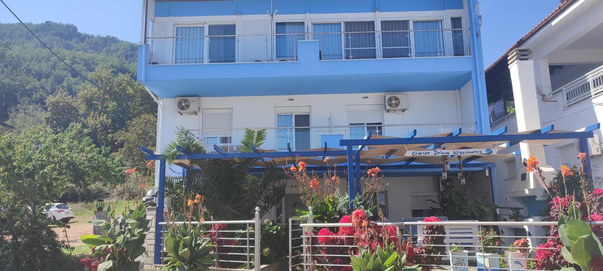Celeste Deluxe Apartments Skala Potamia  Esterno foto
